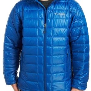 Columbia Men's Down Jacket Marine Blue Small.